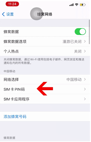 凭祥苹果14维修网分享如何给iPhone14的SIM卡设置密码 